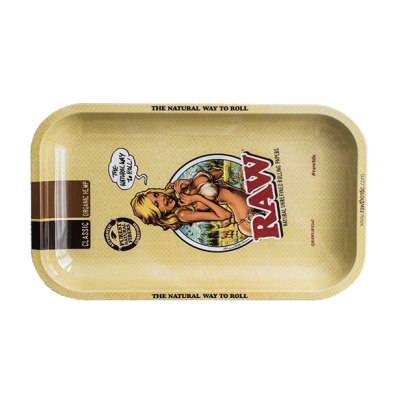小金屬捲煙托盤 RAW Girl Metal Rolling Tray RAW Girl - Small 27.5cm x 17.5cm	HB-R606