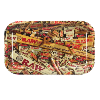 小金屬捲煙托盤 RAW Mix Metal Rolling Tray RAW Mix - Small 27.5cm x 17.5cm HB-R608