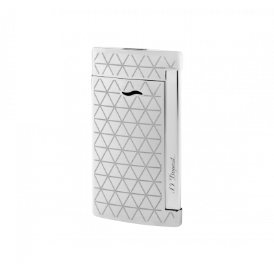 SLIM 7系列 鉻合金色火焰菱紋打火機 027716