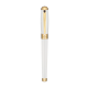 LINE D系列鋼筆 珠光白-黃金色 FOUNTAIN PEN LINE D PEARLY WHITE-YELLOW GOLD 410109M