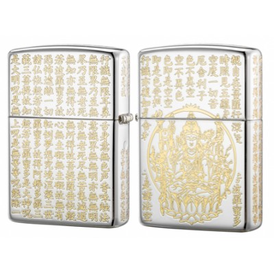 日版 Zippo Lighter 佛經觀音雕刻 ZBT-2-21A