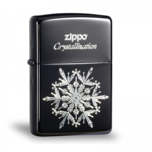 日版 Zippo Lighter 黑冰 雪花系列-一枝獨秀 ZBT-2-27A