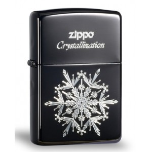 日版 Zippo Lighter 黑冰 雪花系列-鑽石光芒 ZBT-2-29A
