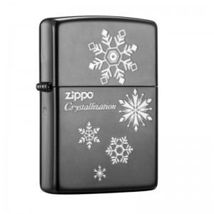 日版 Zippo Lighter 黑冰 雪花系列-五朵金花 ZBT-2-32A