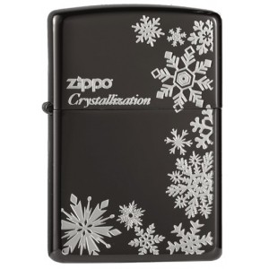 日版 Zippo Lighter 黑冰 雪花系列-漫天飛舞 ZBT-2-33A