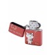 日版 Zippo Lighter 愛心小熊(亮紅銀) Heart and bear metal RED ZBT-3-165B