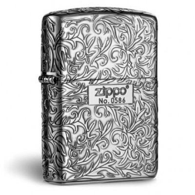 日版 Zippo Lighter 唐草之Zippo在我心-銀色 ZBT-3-21C