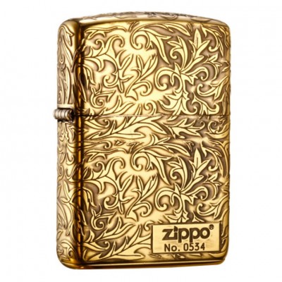 日版 Zippo Lighter 唐草加厚版-古銅 ZBT-3-22B 