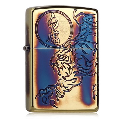 日版 Zippo Lighter 白虎-熏金 ZBT-3-25B