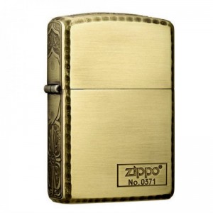 日版 Zippo Lighter 三面聖十字波紋邊-金色 ZBT-3-27A