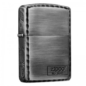 日版 Zippo Lighter 三面聖十字波紋邊-銀色 ZBT-3-27C