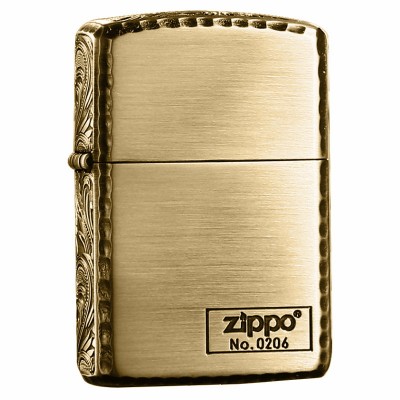 日版 Zippo Lighter 三面腰果花波紋邊-金色 ZBT-3-29A