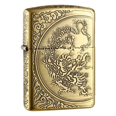 日版 Zippo Lighter Aromr® 祥龍盤雲-古銅 ZBT-3-33A