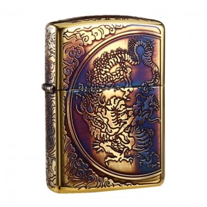 日版 Zippo Lighter Aromr® 祥龍盤雲-熏金 ZBT-3-33B