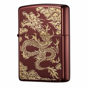 日版 Zippo Lighter 龍騰祥雲-金龍 ZBT-3-35A