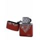 日版 Zippo Lighter 藤蔓愛心(紅) arabesque heart logo red SV inlay ZBT-3-36B