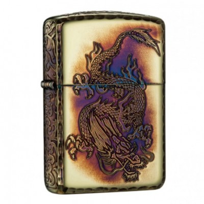 日版 Zippo Lighter Aromr® 游龍-熏金 ZBT-4-16D