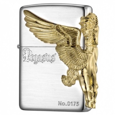 日版 Zippo Lighter 天馬行空-金色 ZBT-4-27A