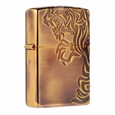 日版 Zippo Lighter 虎膽龍威-熏金 ZBT-4-4A