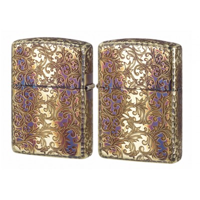 日版 Zippo Lighter 蔓延唐草-熏金 ZBT-4-52A