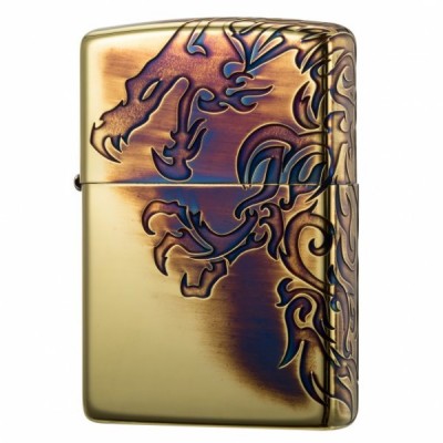 日版 Zippo Lighter 火焰青龍-古銅 ZBT-4-5A