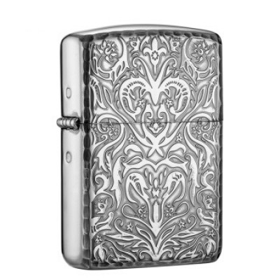 日版 Zippo Lighter 雙面雕花 希望-古銅 ZBT-4-9B