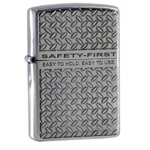 日版 Zippo Lighter 安全為上-銀色 ZBT-5-13B