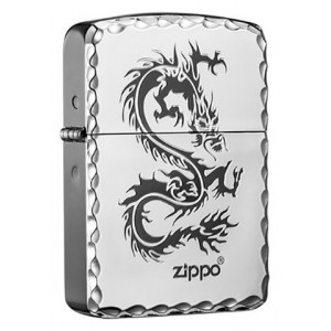 韓版 Zippo Lighter 1941復刻銀龍 Dragon(SILVER) ZBT-1-18B