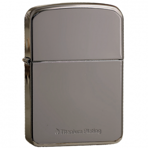 韓版 Zippo Lighter 黑冰 1941復刻鍍鈦鏡面 ZBT-1-20A