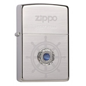 韓版 Zippo Lighter 幸運之石(藍色) Lucky Stone(Sky) ZBT-1-26A