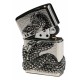 韓版 Zippo Lighter 紅眼銀蛇環繞 SNAKE COIL ZBT-1-30B