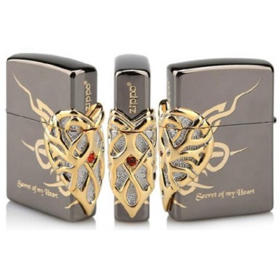 韓版 Zippo Lighter 黑冰 心中的秘密2  Secret Of My Heart 2 ZBT-1-31C