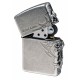 韓版 Zippo Lighter 聖天使十字火焰(仿古銀) SIDE TRIBAL CROSS EMB(SILVER) ZBT-1-33B