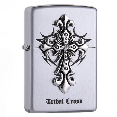 韓版 Zippo Lighter 十字架 ZBT-1-34B