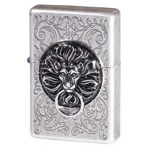 韓版 Zippo Lighter 尊爵獅王之徽(古銀) The Gate SA ZBT-1-35B
