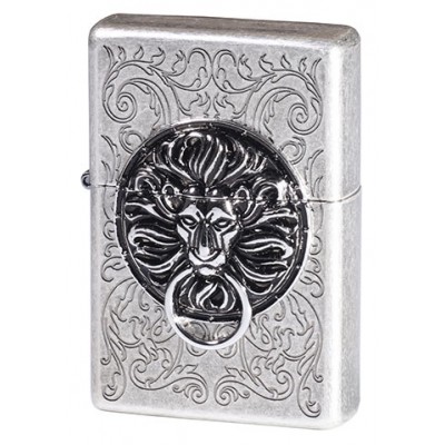 韓版 Zippo Lighter 尊爵獅王之徽(古銀) The Gate SA ZBT-1-35B