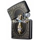 韓版 Zippo Lighter 黑冰 皇冠水晶十字架 PRAY EMBLEM(BK) ZBT-1-38A