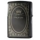 韓版 Zippo Lighter 黑冰 皇冠水晶十字架 PRAY EMBLEM(BK) ZBT-1-38A