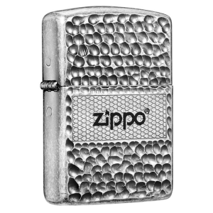 韓版 Zippo Lighter 仿古银盔甲接触魔眼 ZBT-1-45A