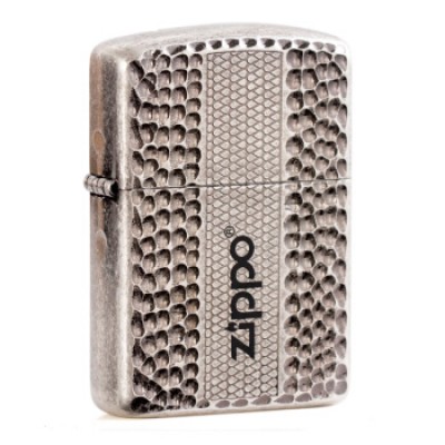 韓版 Zippo Lighter 仿古银盔甲接触魔眼 ZBT-1-47A