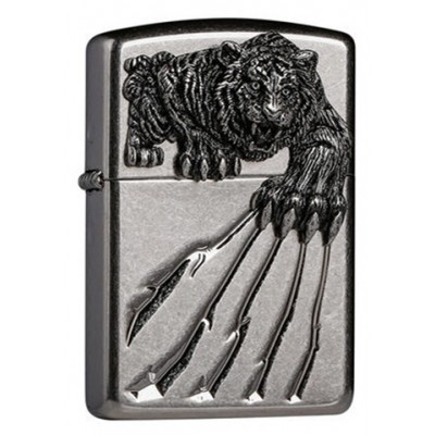韓版 Zippo Lighter 裂爪猛虎 KW A-Tiger Claw ZBT-1-76A