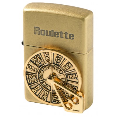 韓版 Zippo Lighter 幸運輪盤(仿古黃銅) ROULETTE BRA ZBT-1-90B 韓版 Zippo Lighter 幸運輪盤(仿古黃銅) ROULETTE BRA ZBT-1-90B