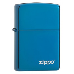 美版 Zippo Lighter Blue Ice® 藍冰 High Polish Blue with Zippo Logo 20446ZL