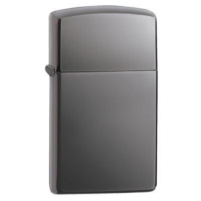 美版 Zippo Lighter Black Ice® 窄版 黑冰 (素面) Slim® 20492