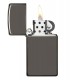 美版 Zippo Lighter Black Ice® 窄版 黑冰 (素面) Slim® 20492