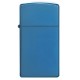 美版 Zippo Lighter Blue Ice® 窄版 藍冰 (素面) Slim® High Polish Blue 20494