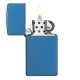 美版 Zippo Lighter Blue Ice® 窄版 藍冰 (素面) Slim® High Polish Blue 20494