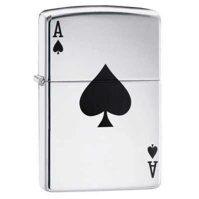 美版 Zippo Lighter 簡約黑桃A Simple Spade Design 24011