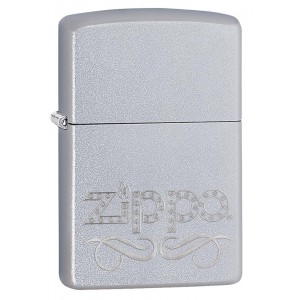 美版 Zippo Lighter Zippo渦卷字 Zippo Scroll 24335