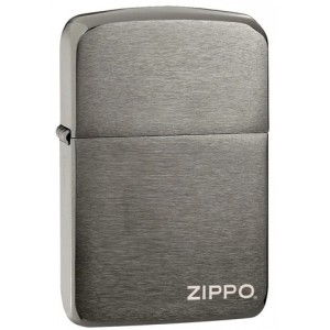 美版 Zippo Lighter Black Ice® 黑冰 黑冰標誌1941復刻版 Black IceR 1941 Replica with Zippo logo 24485